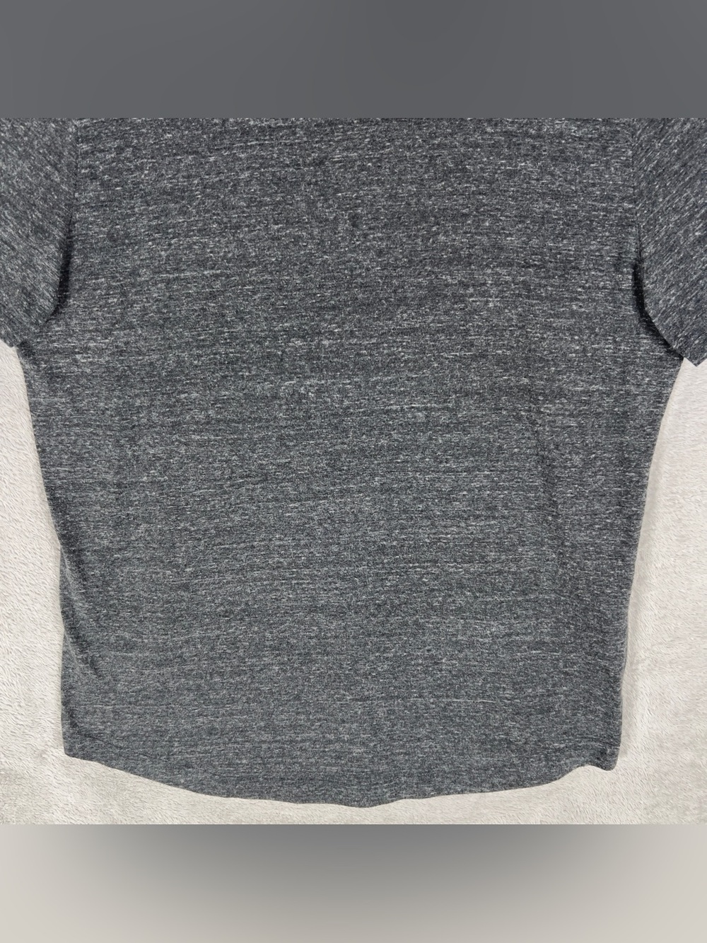 Buck Mason Slub Curved Hem T-Shirt Men's Large Charcoal Short Sleeve USA Made - Picture 3 of 11